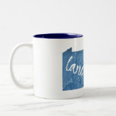 Lancaster Pennsylvania Wood Grain Tweekleurige Koffiemok (Links)