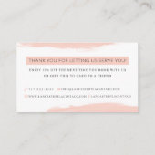 Lancaster Placenta Hartelijk dank Visitekaartje (Achterkant)