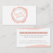 Lancaster Placenta Hartelijk dank Visitekaartje (Voorkant / Achterkant)