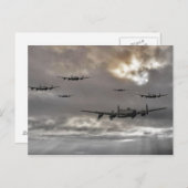 Lancaster Raid Briefkaart (Voorkant / Achterkant)