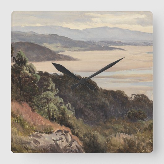 Lancaster Sands Vierkante Klok (Voorkant)