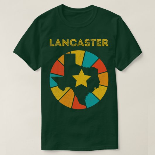 Lancaster Texas Vintage Verdrietig Souvenir 1 T-shirt (Design voorkant)
