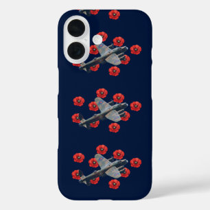  Lancaster tussen rode papavers iPhone 16 Hoesje
