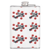  Lancaster tussen rode papavers Heupfles (Achterkant)