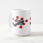  Lancaster tussen rode papavers Koffiemok (Voorkant links)