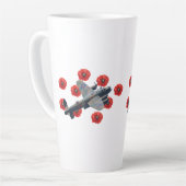 Lancaster tussen rode papavers Latte Mok (Linkerhoek)