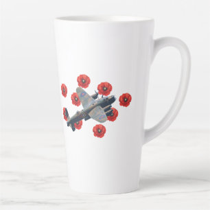 Lancaster tussen rode papavers Latte Mok