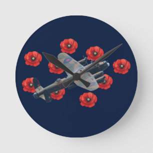Lancaster tussen rode papavers Ronde Klok