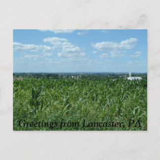 Lancaster-veld, Greetings van Lancaster, PA Briefkaart