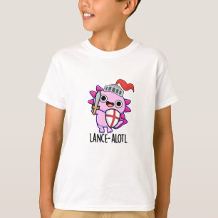 Lance-a-lotl Grappige Axolotl Knight Pun T-shirt