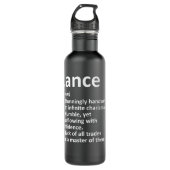 LANCE Definition Personalized Name Funny Birthday Waterfles (Voorkant)