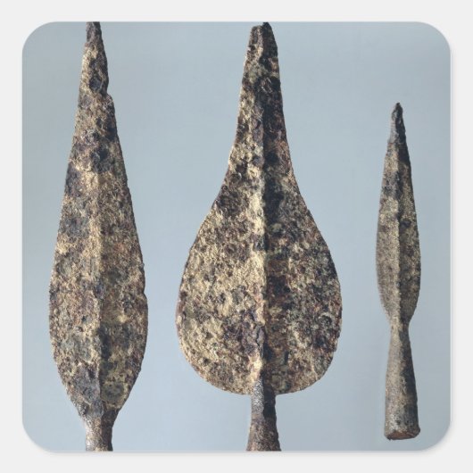 Lance en Javelin Head, 475-300 BC Vierkante Sticker (Voorkant)