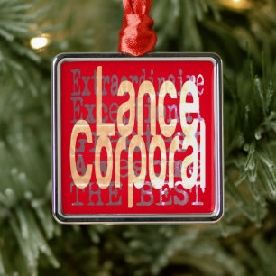 Lance Korporaal Extraordinaire Metalen Ornament