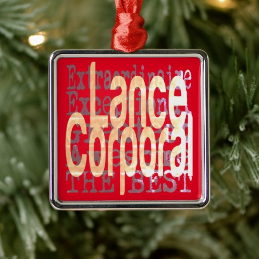 Lance Korporaal Extraordinaire Metalen Ornament (Boom)