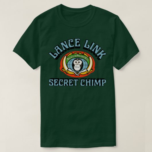 Lance Link Secret Chimp T-shirt (Design voorkant)