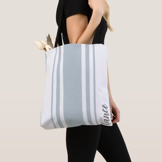 Lance minimalistische strepen monogram tote bag (Dichtbij)