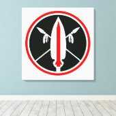 Lance Missile Canvas Afdruk (Insitu (Houten vloer))