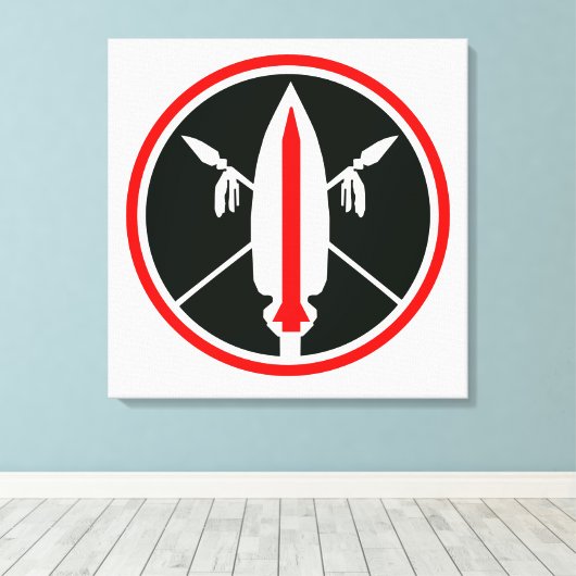 Lance Missile Canvas Afdruk (Insitu (Houten vloer))