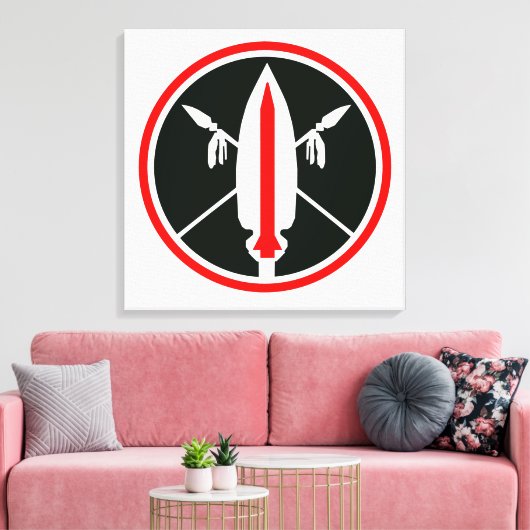 Lance Missile Canvas Afdruk (Insitu (Woonkamer))