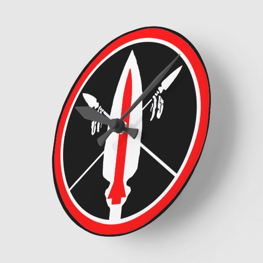 Lance Missile Clock Ronde Klok (Hoek)