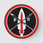 Lance Missile Clock Ronde Klok (Voorkant)