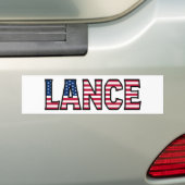Lance Name Vorname USA Aufkleber Sticker Auto (Op auto)