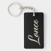 Lance Name whitegold Schlüsselanhänger Anhänger Sleutelhanger (Voorkant)