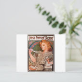 Lance parfum Rodo beroemd gemaakt door Alphonse Mu Briefkaart (Staand voorkant)