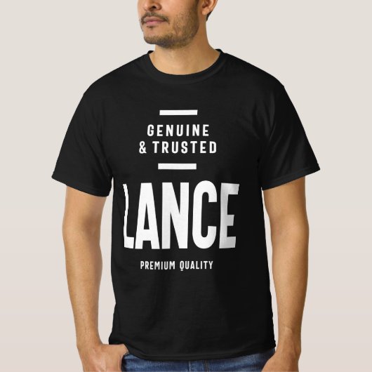 Lance Personalized Name T-shirt (Voorkant)