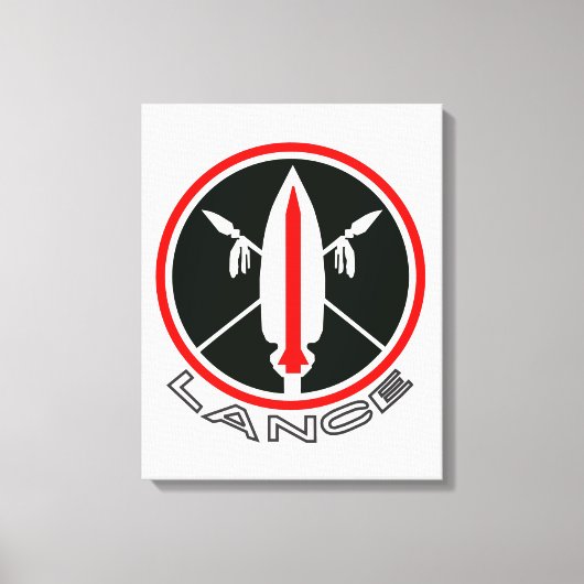 Lance-raket 2013 canvas afdruk (Voorkant)