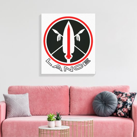 Lance-raket 2013 canvas afdruk (Insitu (Woonkamer))