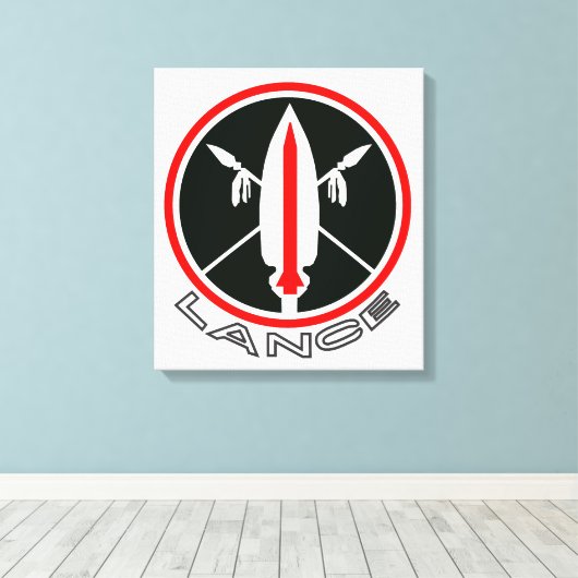 Lance-raket 2013 canvas afdruk (Insitu (Houten vloer))