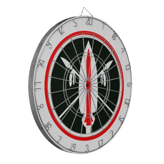 Lance raket Dartboard Dartbord (Voorkant Links)