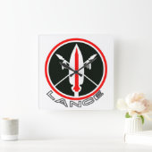 Lance-raketwandklok Vierkante Klok (Huis)