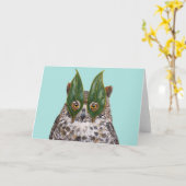 Lance the owl card kaart (Gele Bloem)