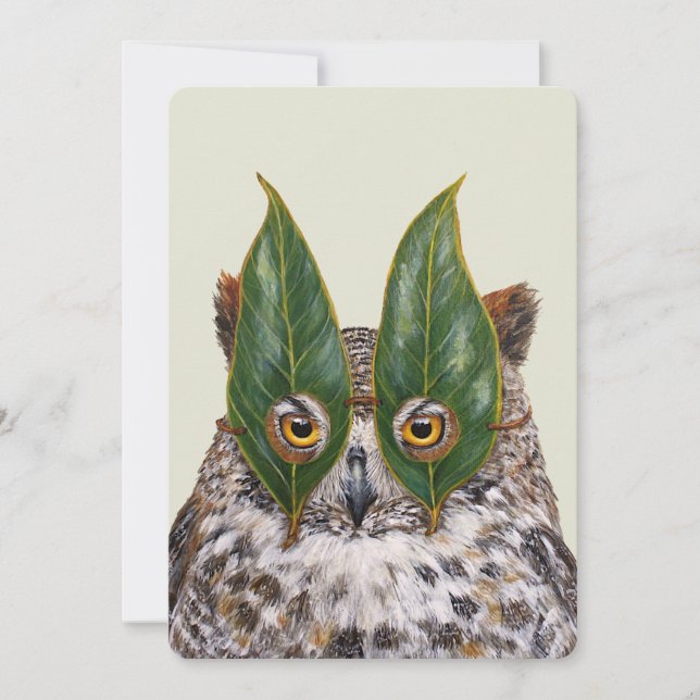 Lance the owl flat card (Voorkant)