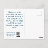 Lanceer Party Invitation Briefkaart met Boek Hoesj (Achterkant)