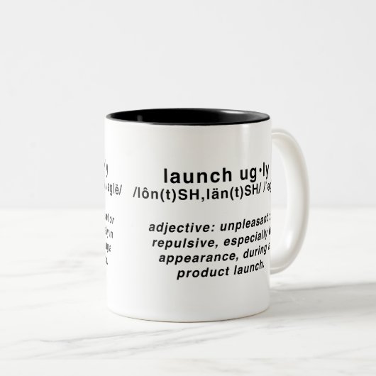 Lanceer Ugly Coffee Mok (Voorkant rechts)