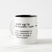 Lanceer Ugly Coffee Mok (Voorkant links)