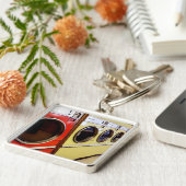 lanceermat sleutelhanger (Zijkant)