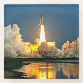 Lanceerplatform Cape Canaveral Florida Glazen Onderzetter (Voorkant)