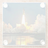 Lanceerplatform Cape Canaveral Florida Glazen Onderzetter (Achterkant)