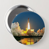 Lanceerplatform Cape Canaveral Florida Ronde Button 4,0 Cm (Voorkant /achterkant)