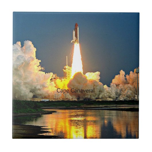 Lanceerplatform Cape Canaveral Florida Tegeltje (Voorkant)