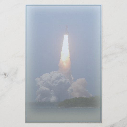 Lanceerstation voor spaceshuttle briefpapier (Voorkant)