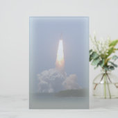 Lanceerstation voor spaceshuttle briefpapier (Staand voorkant)