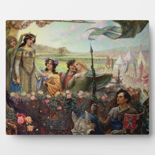 Lancelot en Guinevere Fotoplaat (Voorkant)