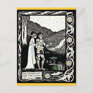 Lancelot en Hellawes de heks Briefkaart