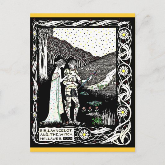Lancelot en Hellawes de heks Briefkaart (Voorkant)