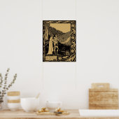 Lancelot en Hellawes door Aubrey Beardsley Poster (Keuken)